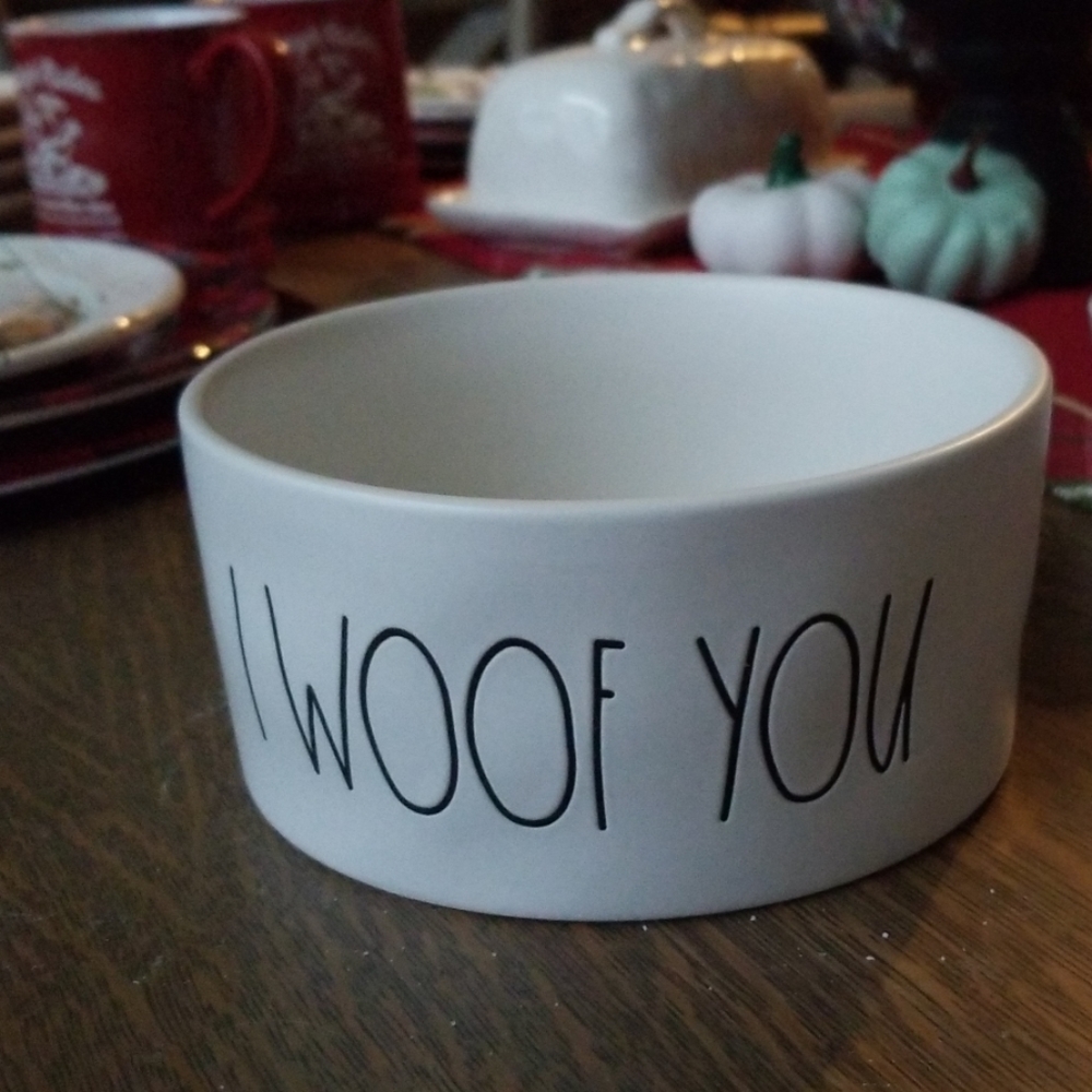 Rae Dunn dog food bowl